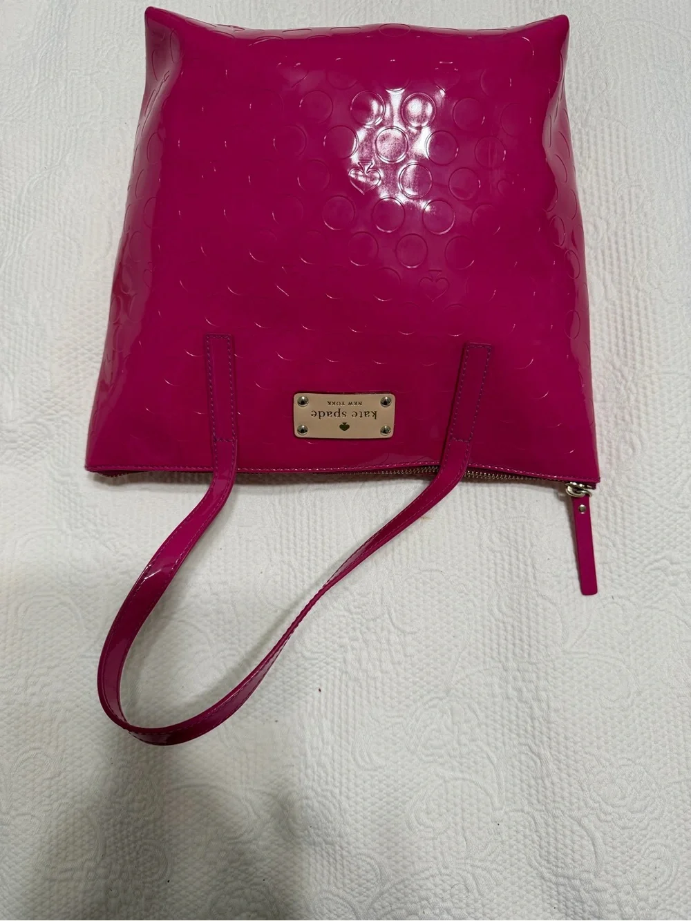 kate spade Patent Leather Tote in Hot Pink